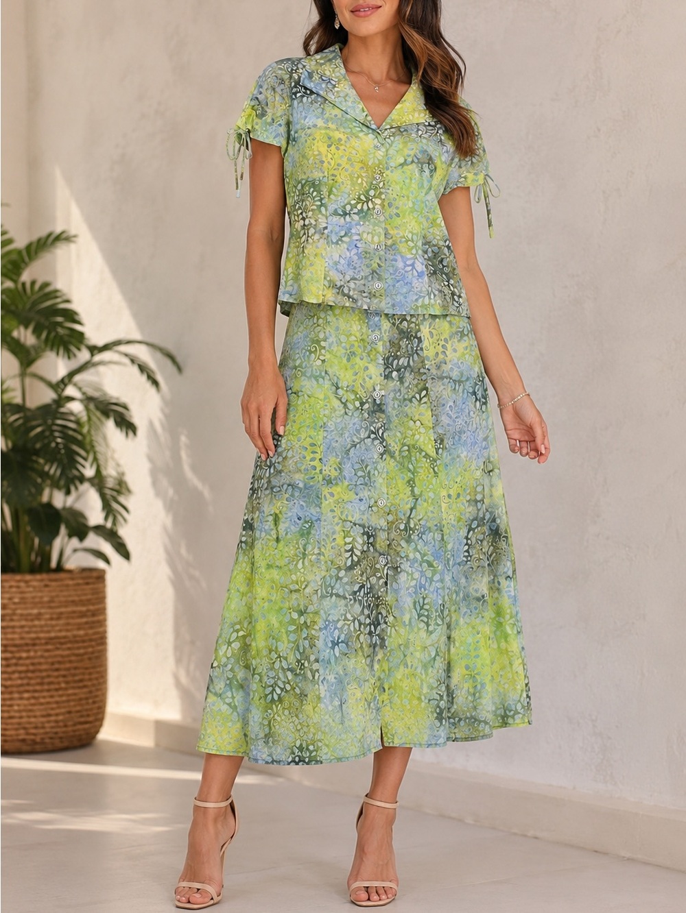 121. Vintage Skirt/Top Set